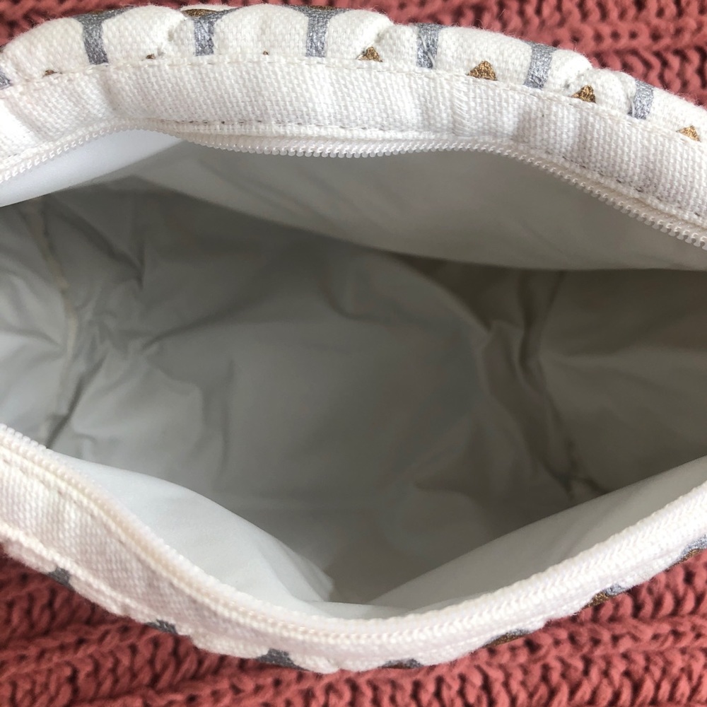 NWOT | west elm | metallic ikat cosmetic bag - Picture 4 of 8
